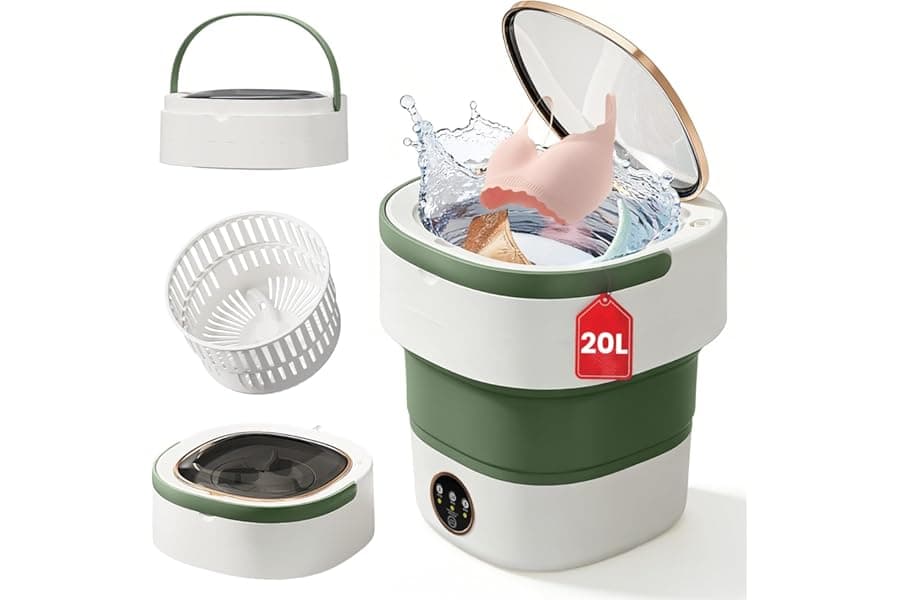 Compact Foldable Washing Machine for Travel & Small Spaces
